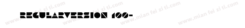 腾讯字体 RegularVersion 100字体转换